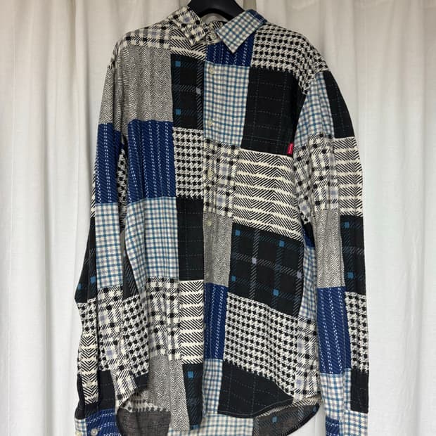 슈프림 15fw 패치워크 셔츠