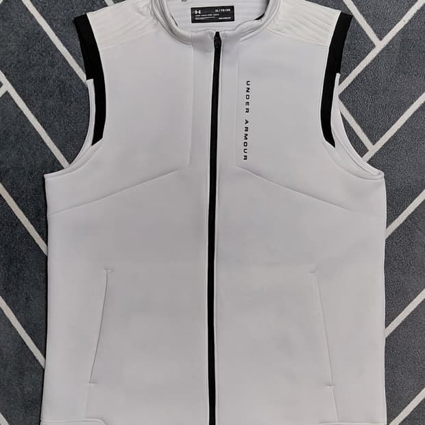 ​[XL] 언더아머 골프 콜드기어 리액터 베스트 (화이트/블랙)