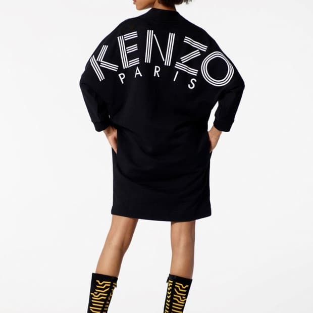 KENZO 겐조 오버핏 로고 맨투맨 원피스 (55-66/표기S) 상태최상