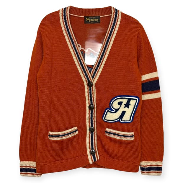 히스테릭글래머 레터맨 니트 가디건