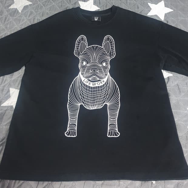 라이프워크 시그니처 블독 반팔티 블랙(L)