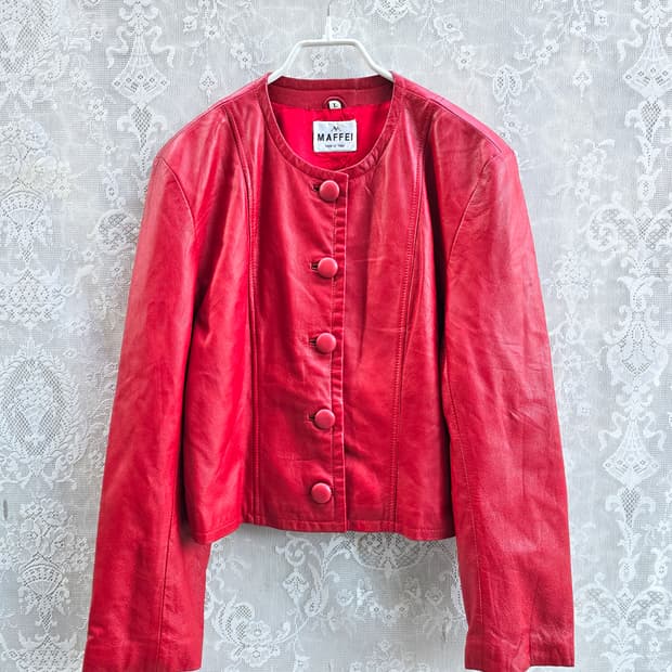 빈티지 램스레더 자켓 이태리 메이드