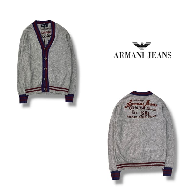  아르마니 진스 자수 가디건 y13866