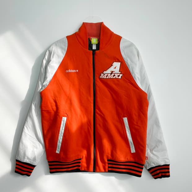 B1 아디다스 올드스쿨 야구 바시티 자켓 100사이즈