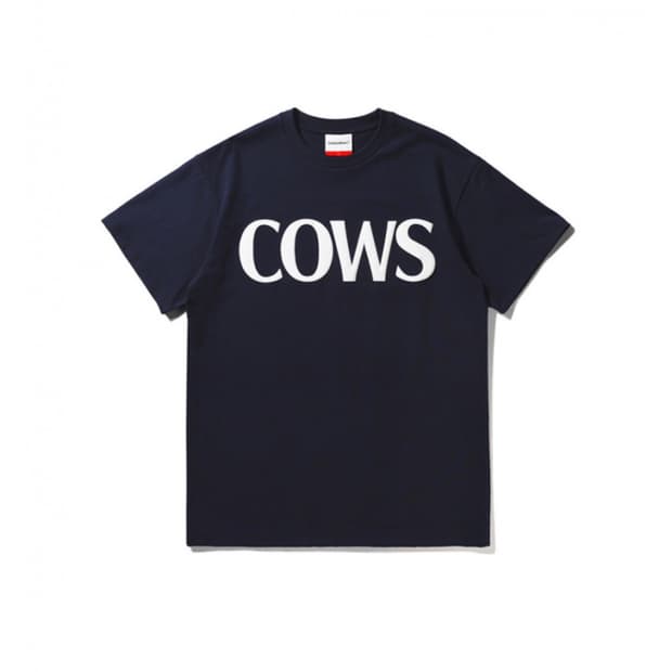 S) 엑스트라오디너리 카우 cows 반팔 티셔츠 네이비