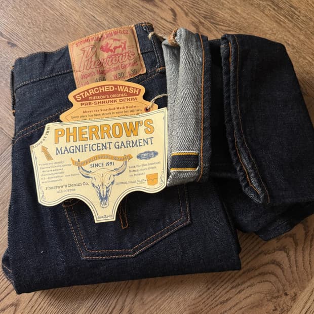 [30]Pherrow's 466 페로우즈 일본제 셀비지 데님팬츠 데드스탁