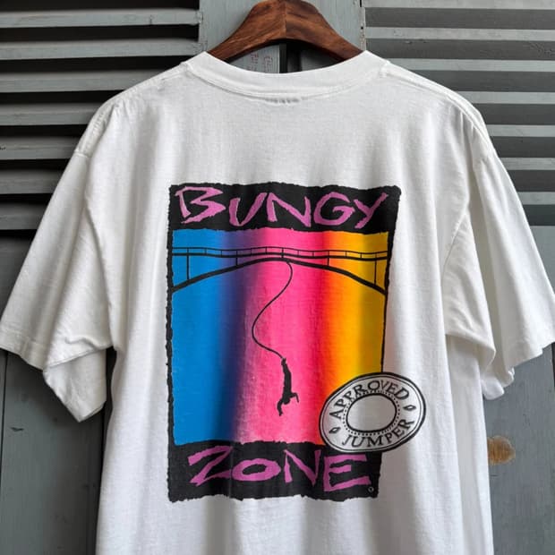 [XL]90's USA 빈티지 BUNGY ZONE 티셔츠