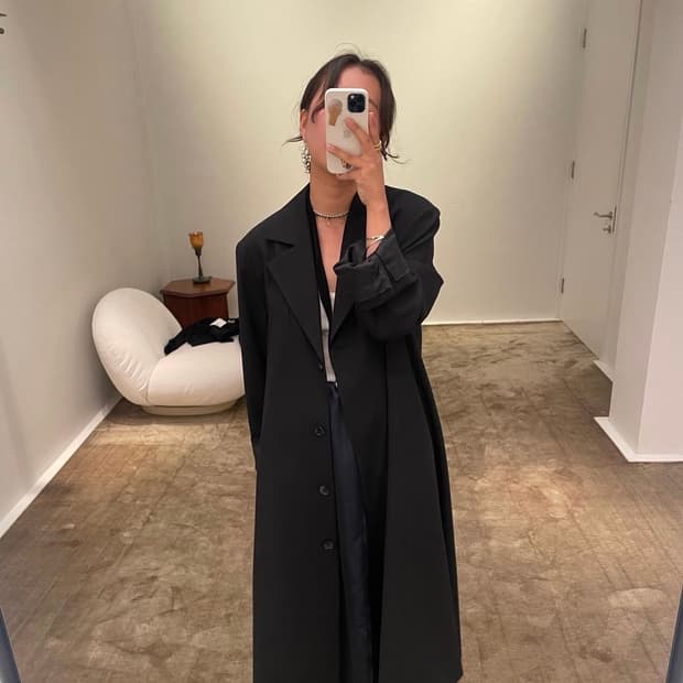 에토스 맥시 코트 [그레이]