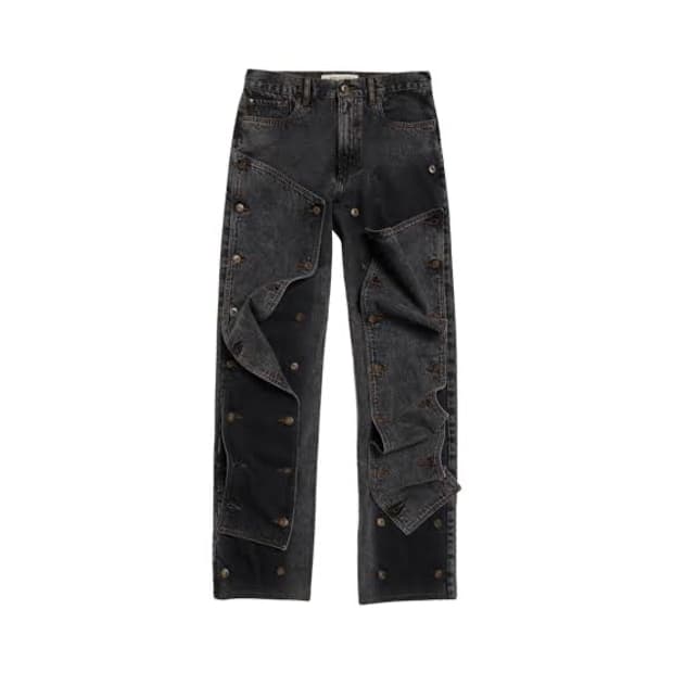 Y/project 에버그린 스냅 오프 진 빈티지 블랙26사이즈