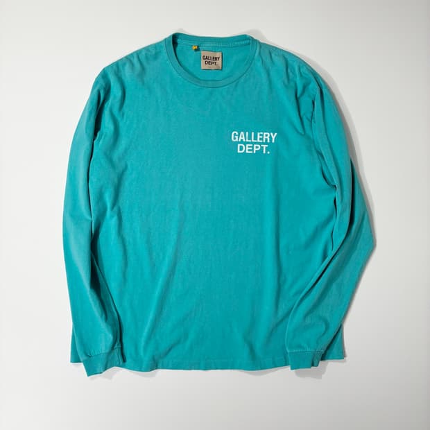 갤러리 디파트먼트 수베니어 롱슬리브 티셔츠 터콰이즈 XL사이즈