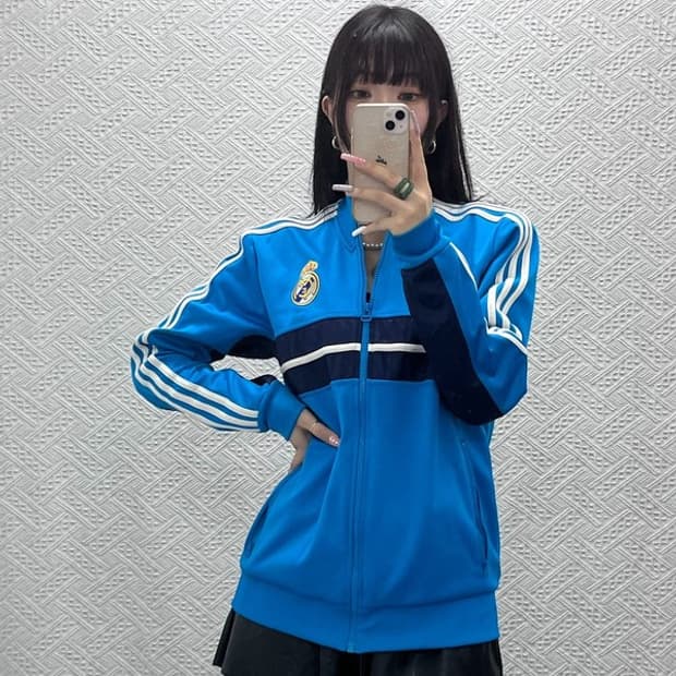 아디다스 레알마드리드 13-14 올드스쿨 져지 집업 100 C13474