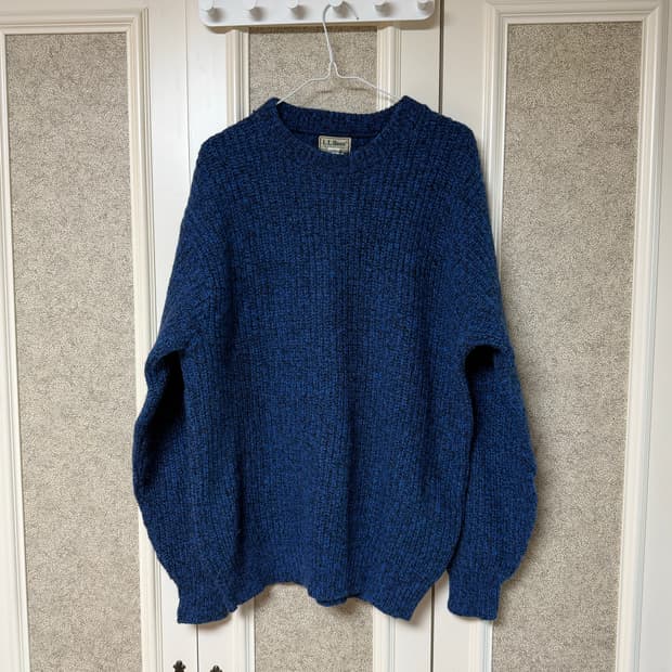 엘엘빈 블루 니트