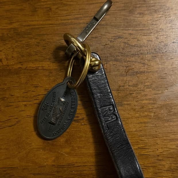 RRL 클래식 레더 키링