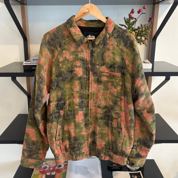 스투시 자카드 브라이언 자켓