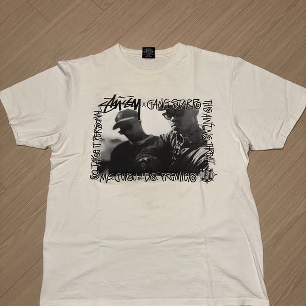 Stussy x Gang starr.. T-shirt White