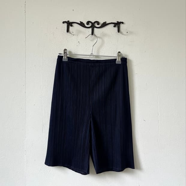 PLEATS PLEASE 네이비 플리츠 팬츠