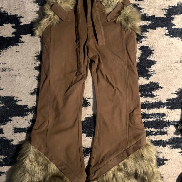 Fur Bootcut Pants