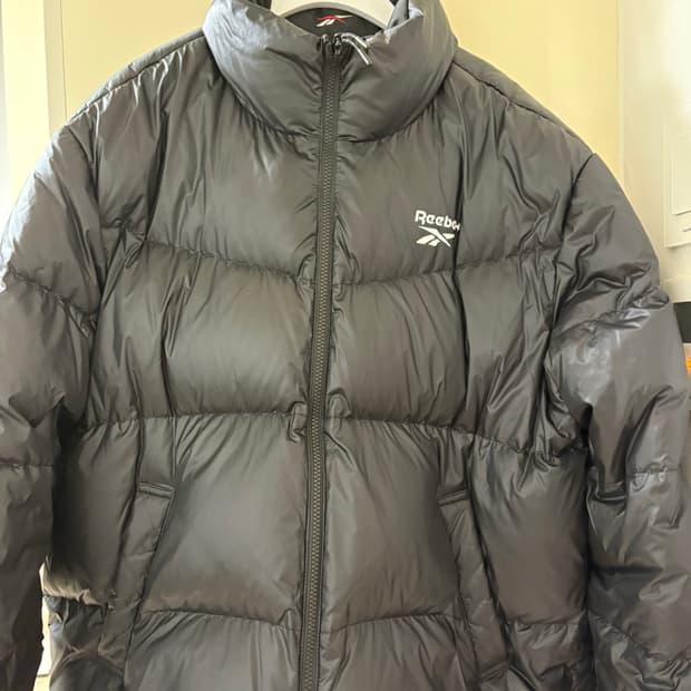 리복 리버서블 패딩 점퍼