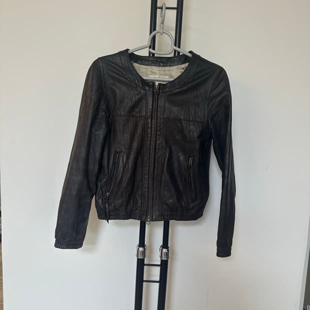 IENA  노카라  리얼  숏양가죽 자켓 -S사이즈