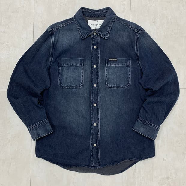 캘빈클라인 진청 워싱 데님 셔츠#674
