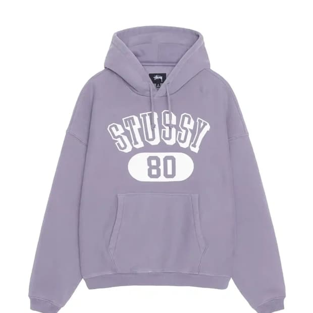 스투시 80 릴랙스 후드 라벤더 새제품