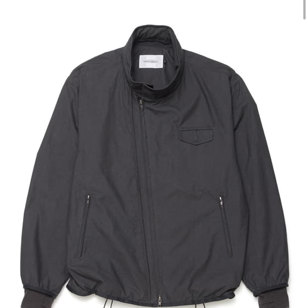 해칭룸 diagonal zip jacket