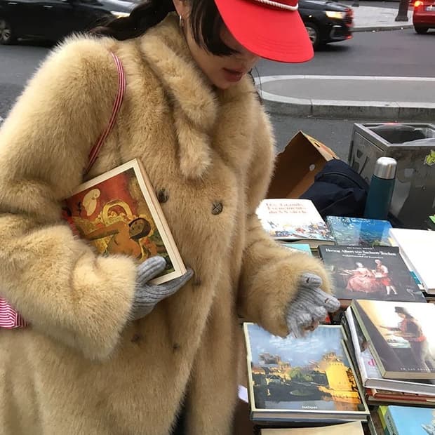 (새상품)mona 해외수입 에코 퍼 자켓