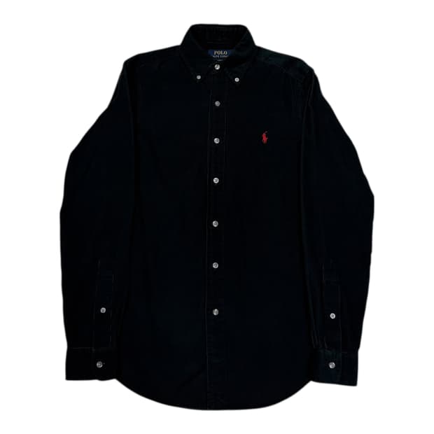 폴로 랄프로렌 클래식핏 코듀로이 셔츠 남방 블랙 XS