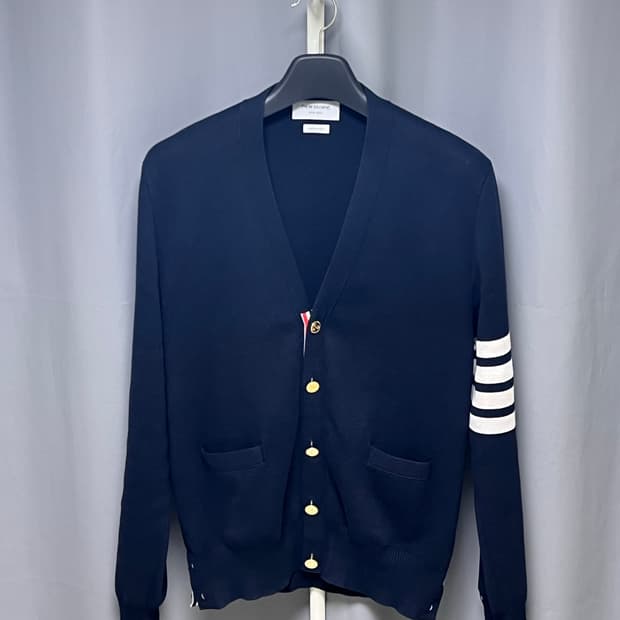 [정품] 3 톰브라운 밀라노스티치 금장 가디건