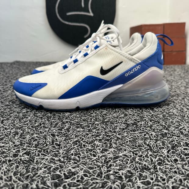 나이키 에어맥스 270 골프화 화이트/블루 270mm