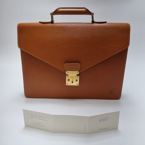루이비통 에삐 세르비엣 서류가방 카멜 (최상급, 남녀공용 브리프케이스)