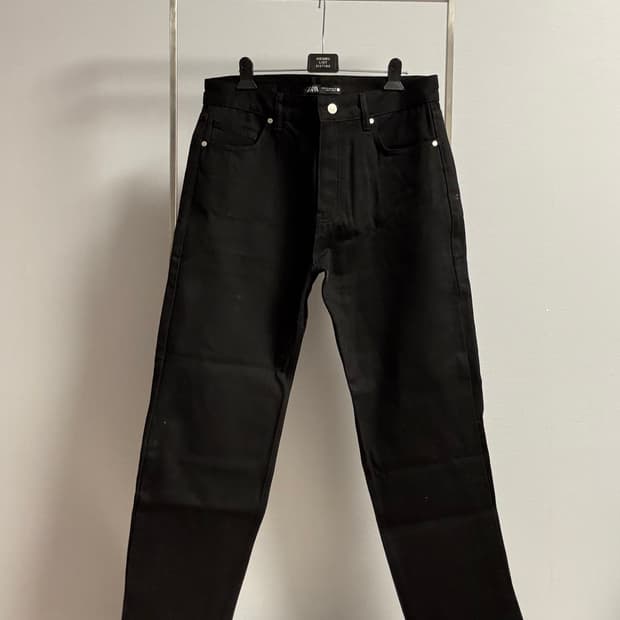 ZARA 블랙 데님 팬츠 32
