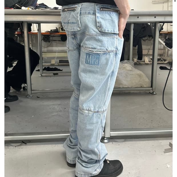 플라스틱프로덕트 MPa BAG PANTS (STEEL BLUE)