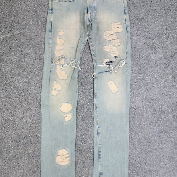 디올옴므 06SS 크래쉬 리페어 데님