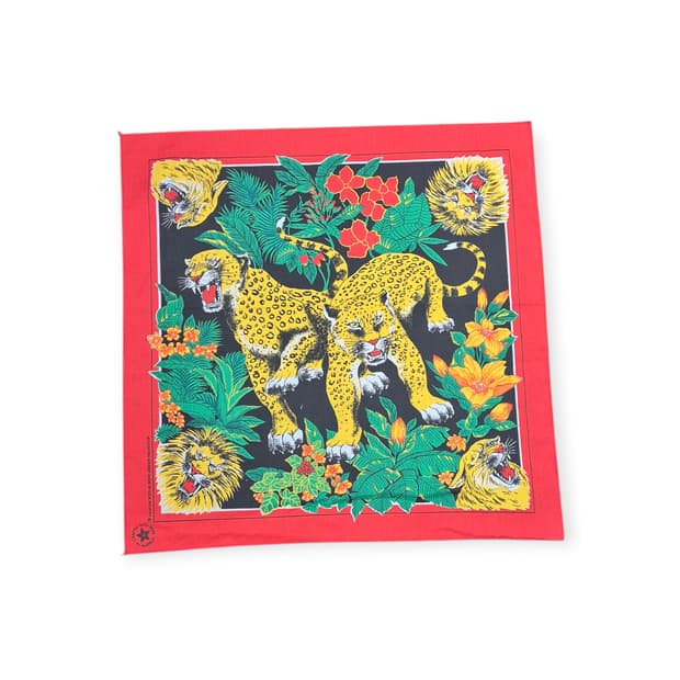 빈티지 반다나 표범