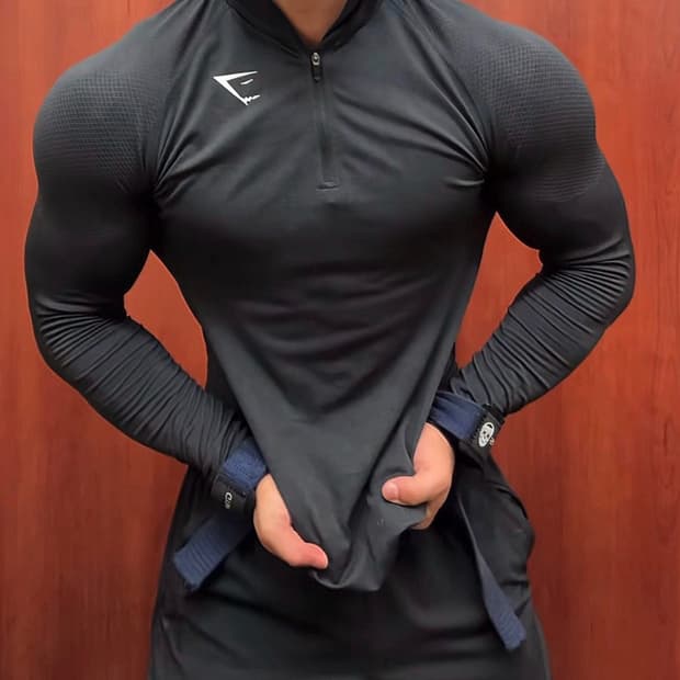 [S] 짐샤크 바이탈 심리스 반집업