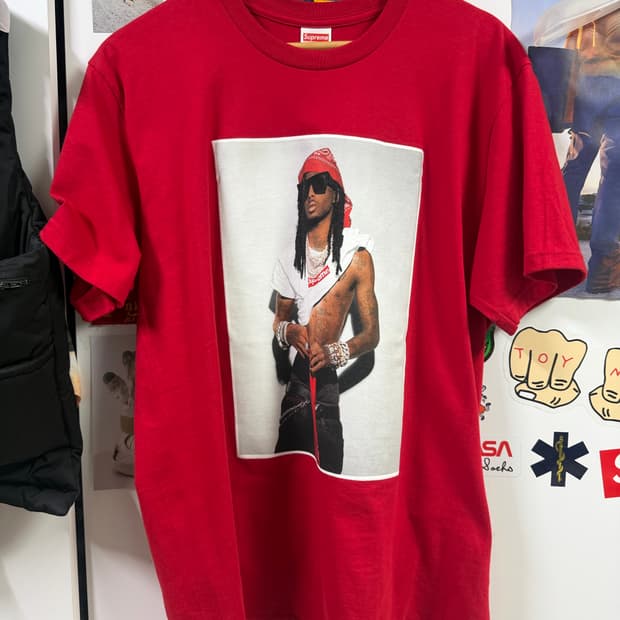슈프림 플레이보이 카티 티셔츠 레드 