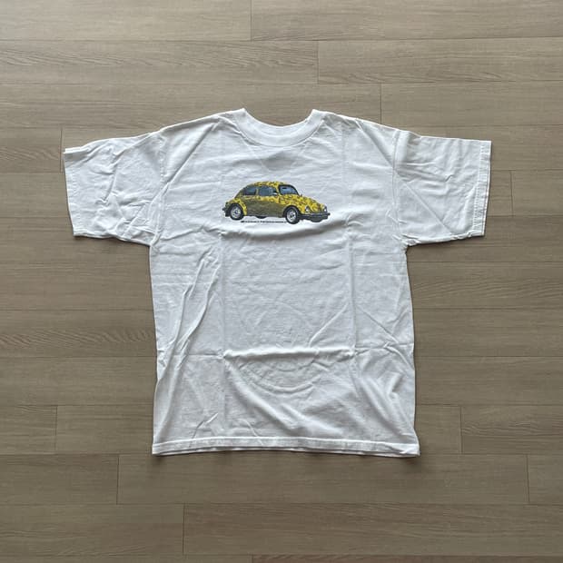 H.L. MILLER GOLD 폭스바겐 비틀 빈티지 티셔츠
