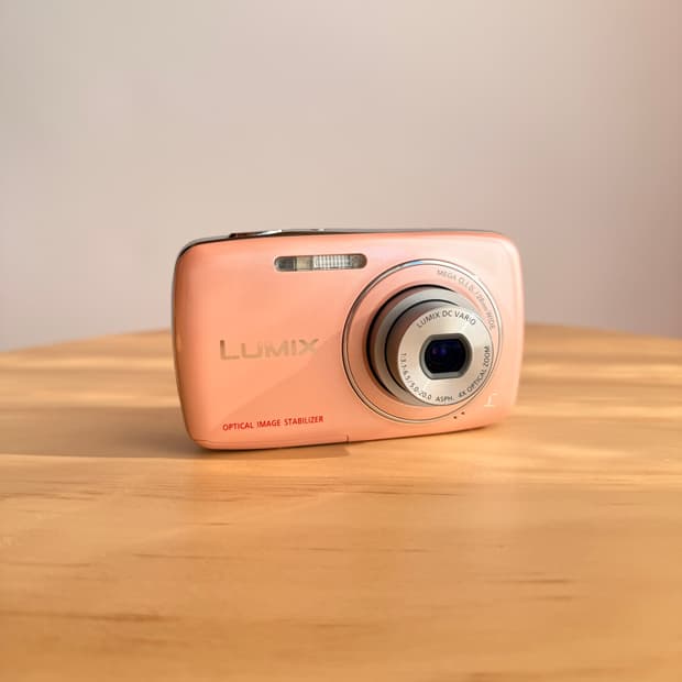 🎀미품! 츄 디카🎀 파나소닉 루믹스 DMC-S1 딸기우유빛