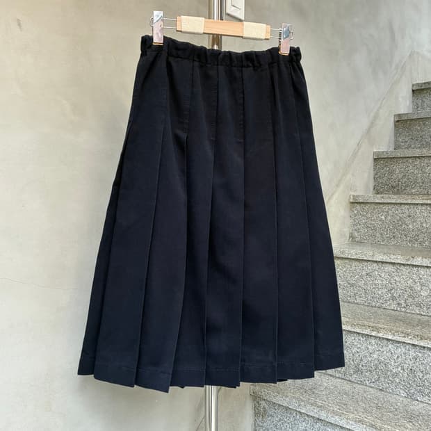 꼼데가르송 트리콧 플리츠 스커트