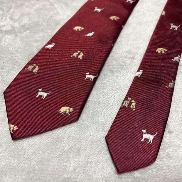 폴스미스 도그 패턴 실크 타이 (모델명: M1A 0TIE P41593)
