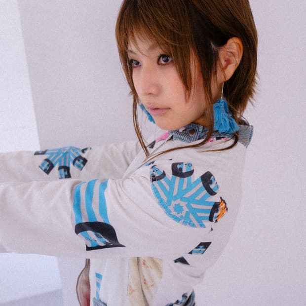 Blue tassel earrings 