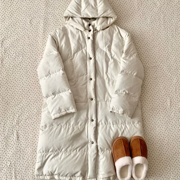 빈티지 모리 오리털 롱패딩