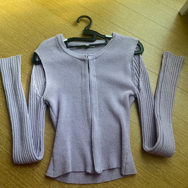 더오픈 프로덕트 연보라 니트