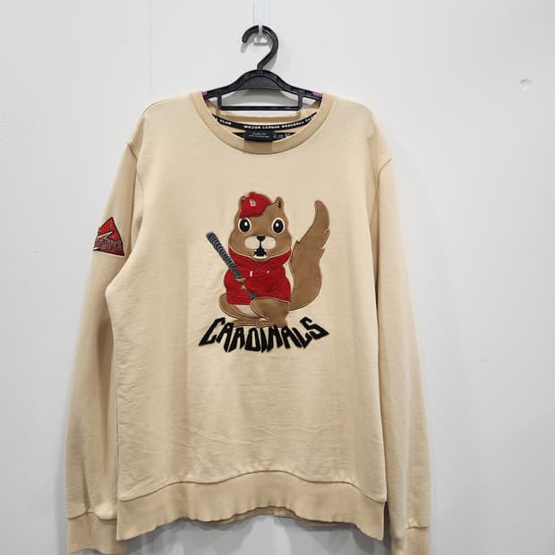 MLB 세인트루이스 카디널스 다람쥐 캐릭터 맨투맨 남성 100사이즈