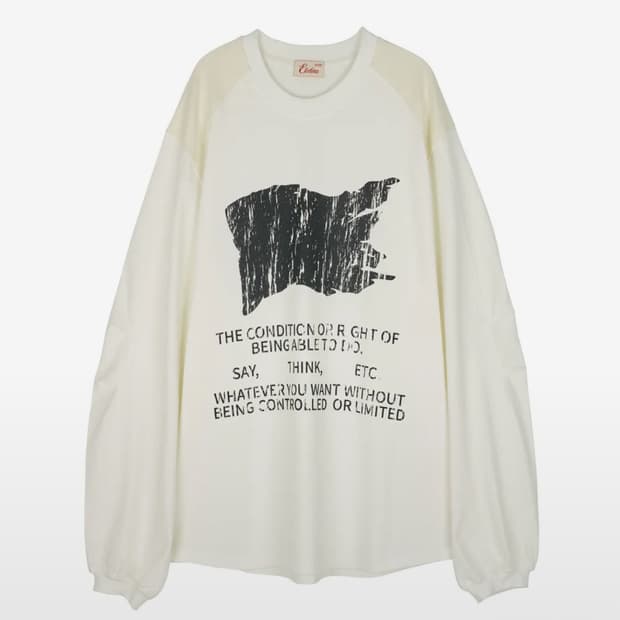 이티씨이 슬리브 티셔츠 (택 달린 새상품) 