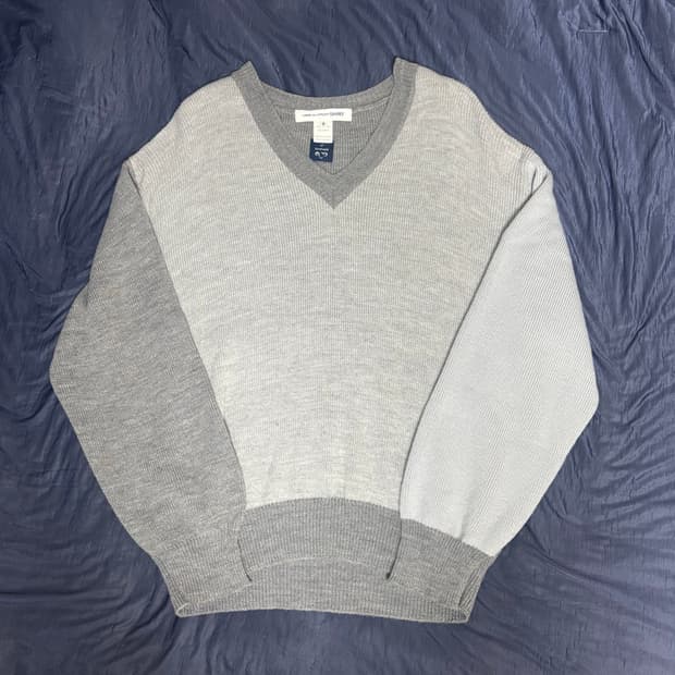 꼼데가르송 shirt라인 니트
