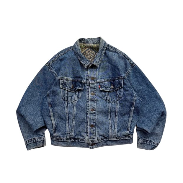 90s 리바이스 플란넬 라이닝 트러커 자켓