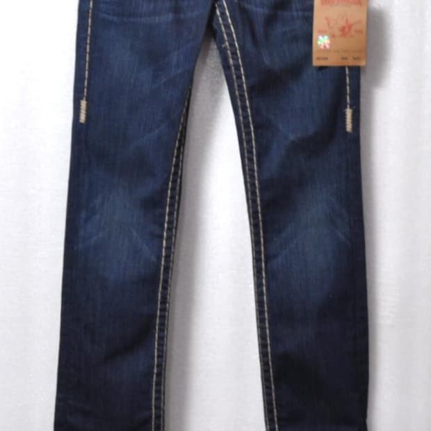 트루릴리젼/여성슬림스트레이트청바지(허리24)미사용품