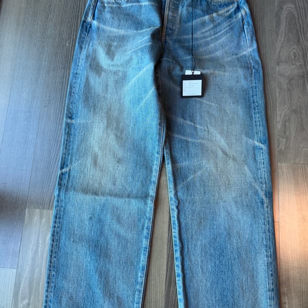 요코 사카모토 25ss 스트레이트데님 빈티지인디고 s사이즈